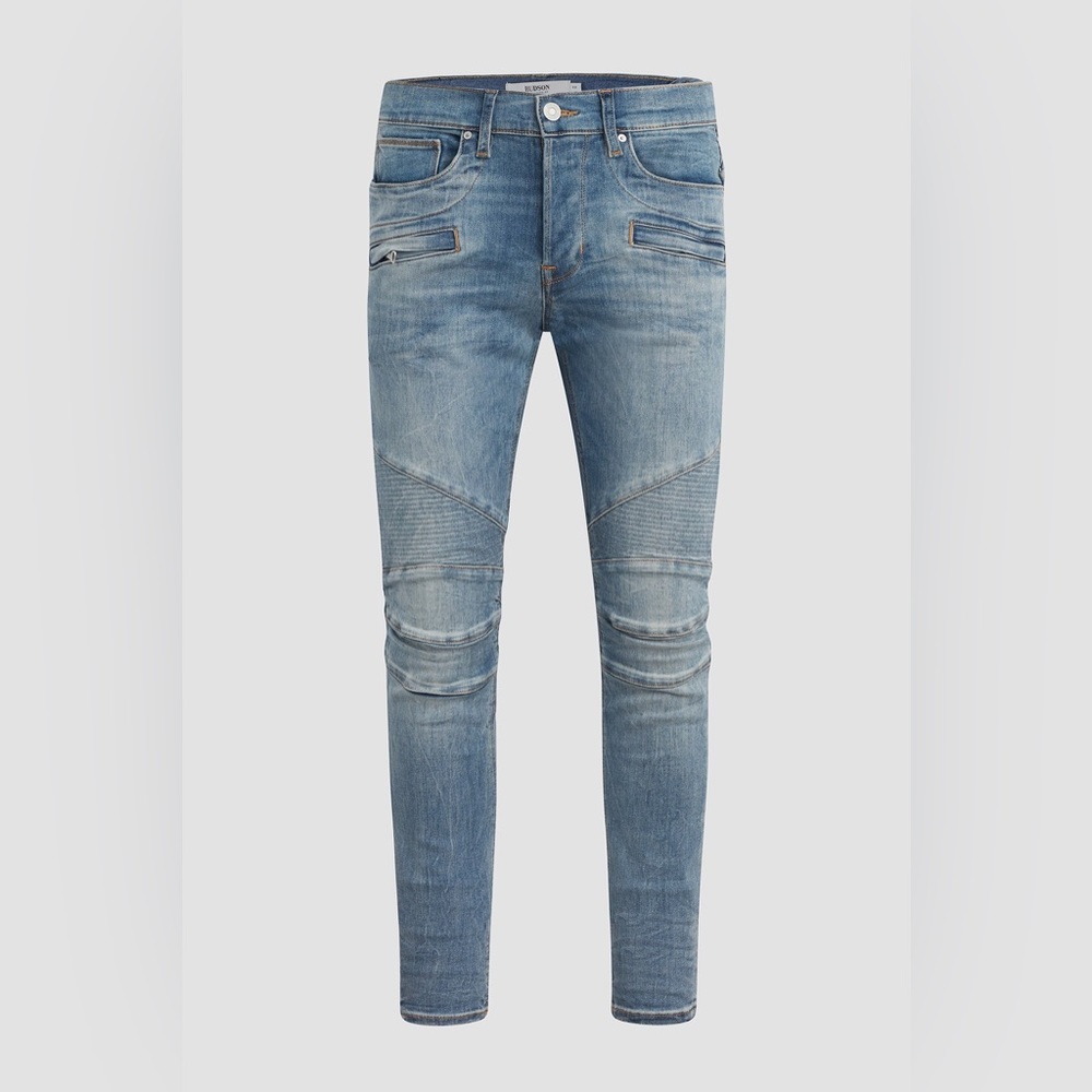 Mens Hudson Blinder Biker V2 Skinny Jean in Rally blue
